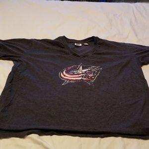 2x Columbus blue jackets hockey tshirt